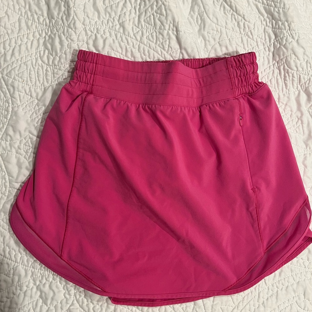 Lululemon Sonic Pink shorty Hot Skirt